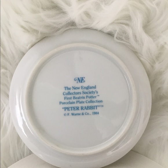 Peter Rabbit gold edge plate - Picture 2 of 4